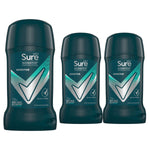 Men Antiperspirant Deodorant Stick Sensitive 72h Nonstop Protection, 3pk, 50ml | 3