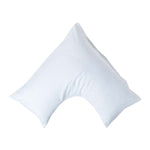 Linen V Shaped Pillowcase | V Shape | White