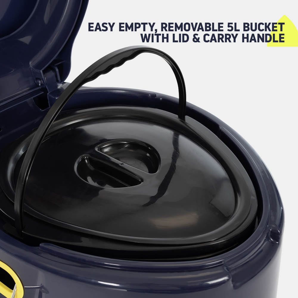 Hillington Portable Outdoor Toilet With Lid