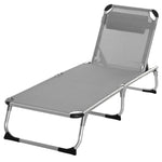 Folding Outdoor Lounger W/ Pillow