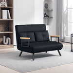 Click Clack 2 Seater Sofa Bed For Living Room, Guest Room | Black