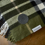 Fergus Tartan Faux Cashmere Large Throw | Green