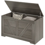 Storage Trunk With 2 Safety Hinges, 80cm | Charcoal Grey