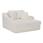 Corduroy Chaise Lounge Sofa Bed | Beige