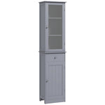 Storage Cabinet Organizer Tower With Shelves & Drawer | One Size