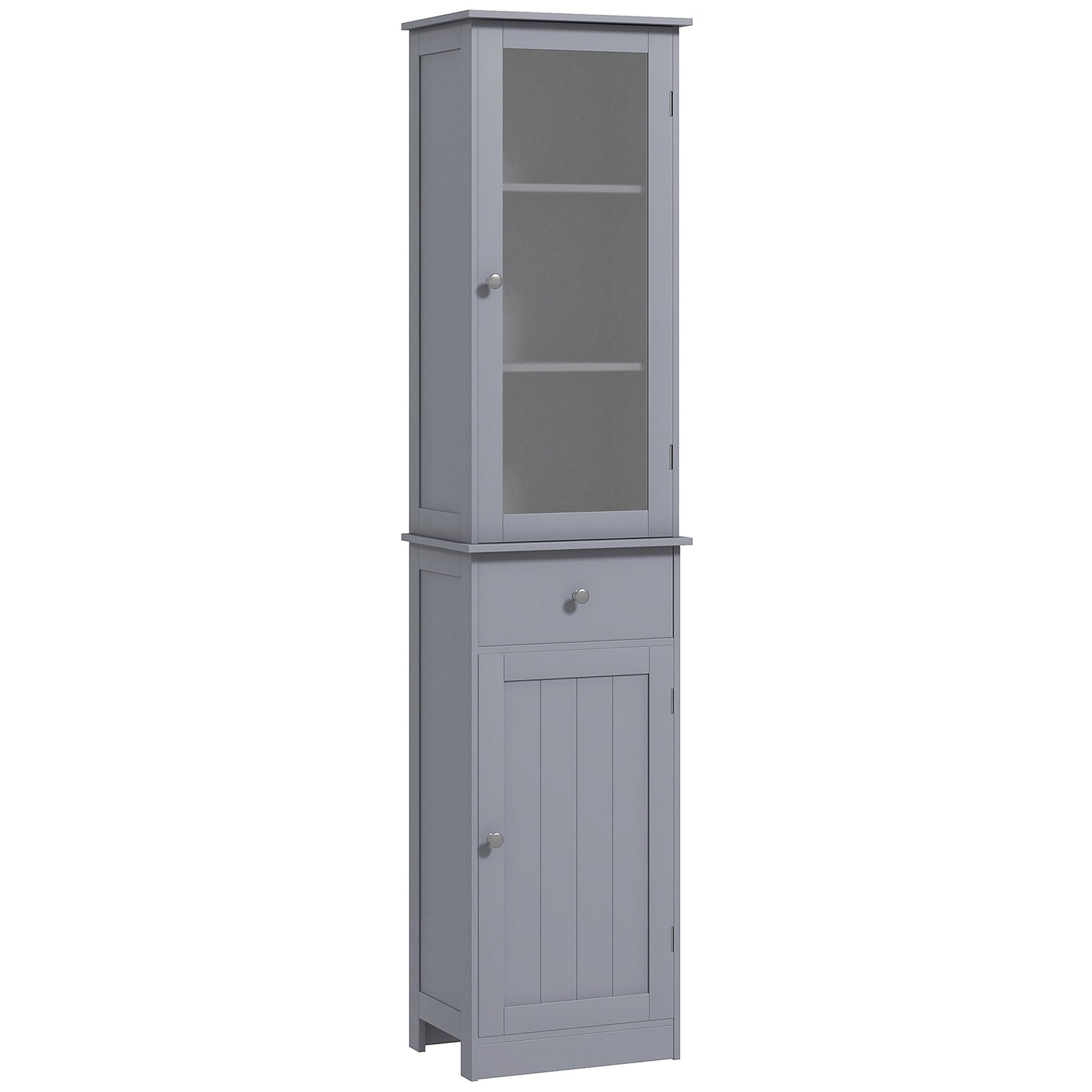 Storage Cabinet Organizer Tower With Shelves & Drawer | One Size