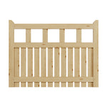 120cm W X90cm H Outdoor Wooden Garden Gate Fence Door | 120cm x 90cm | Natural
