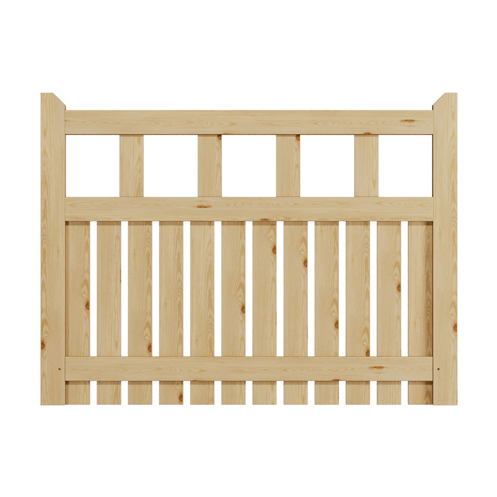 120cm W X90cm H Outdoor Wooden Garden Gate Fence Door | 120cm x 90cm | Natural