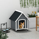 Dog Kennel Outdoor Dog House W/ Removable Floor, For Medium And Large Dogs - Grey | Gray