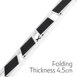 4 Step Ladder Heavy-duty Steel Folding Step Stool 150kg Capacity | White