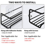 Set Of 4 Wall-mounted Spice Racks