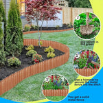 6m Corrugated Metal Garden Edging | Rust