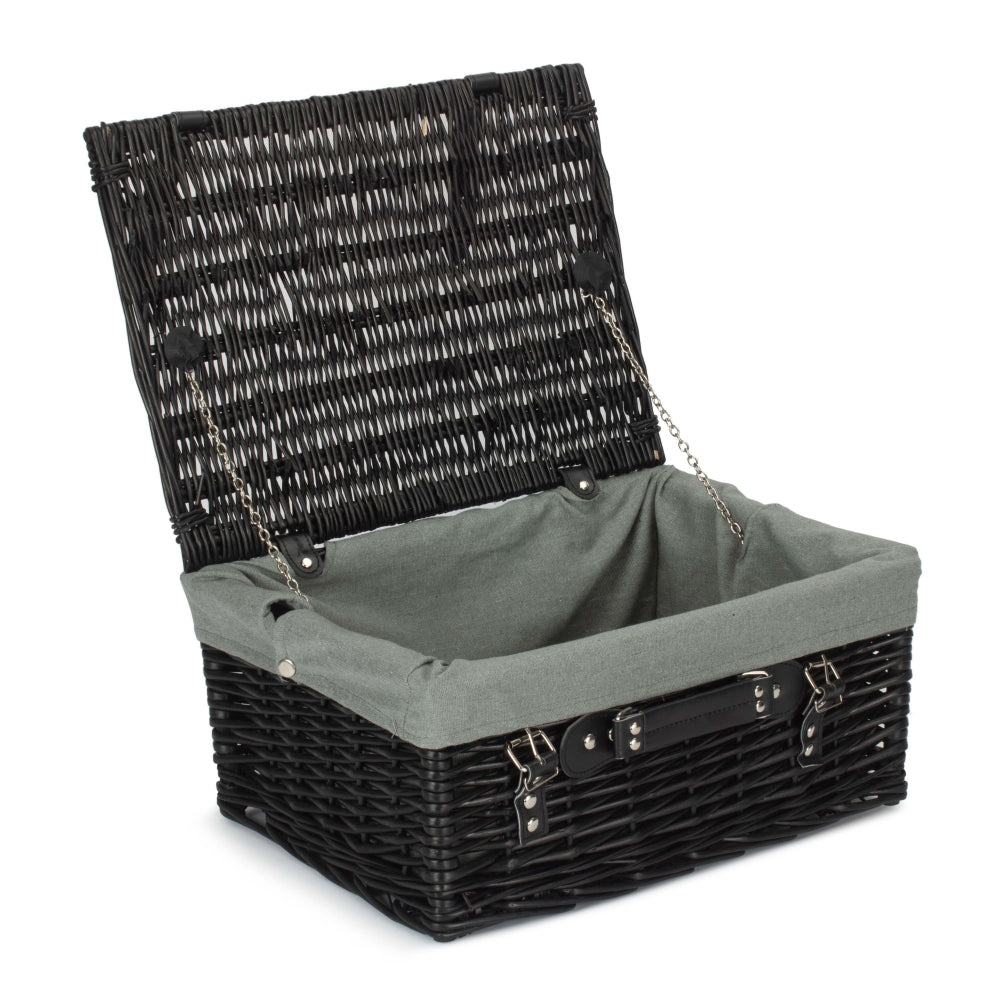 Wicker 40cm Black Hamper | Gray