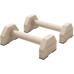 Wooden Parallettes Push Up Bars | Yellow