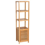 140 Cm Storage Unit Freestanding Cabinet W/ 3 Shelves