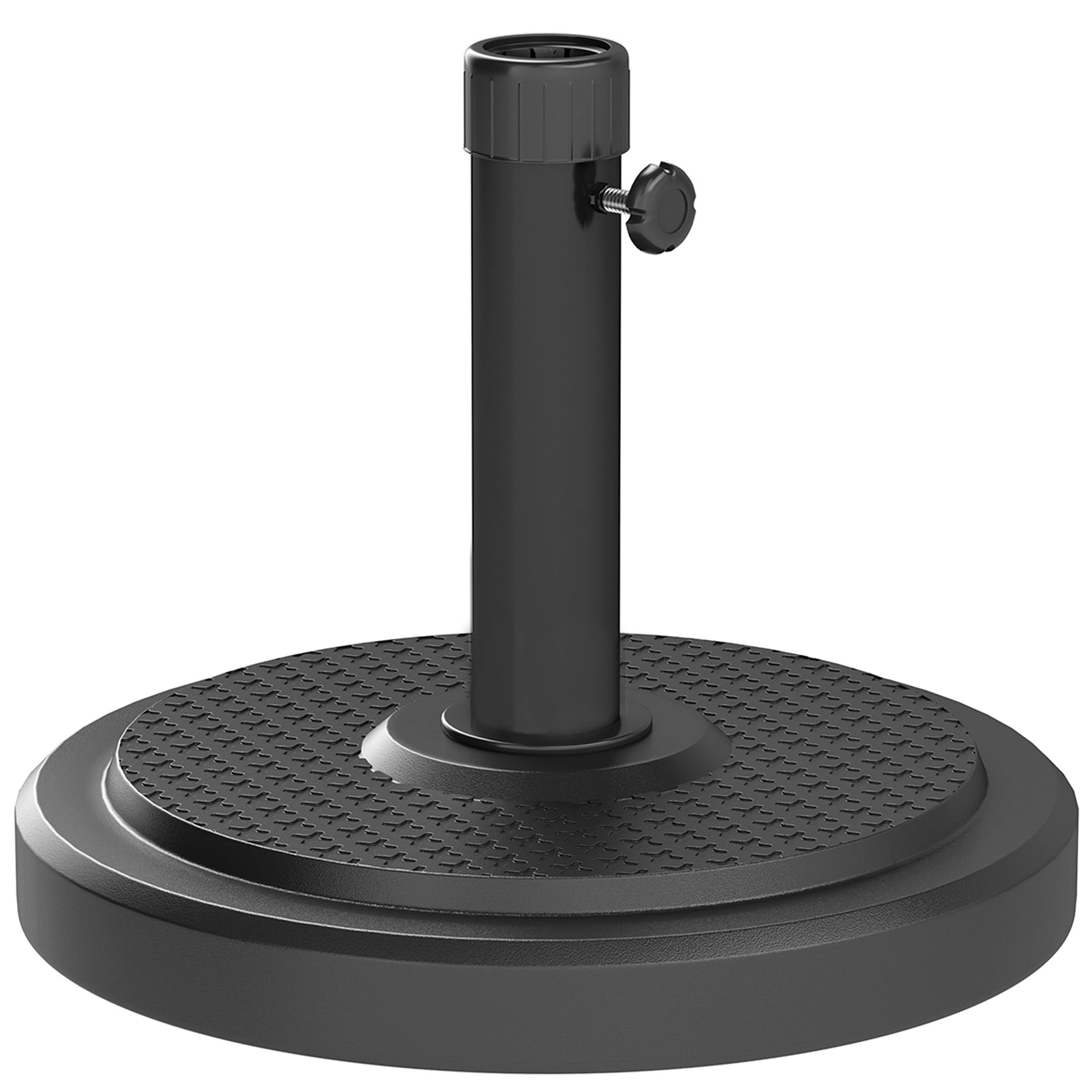 Outsunny 22kg Garden Parasol Base, Round Hdpe Sun Umbrella Base