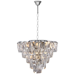 Chelsea Chandelier Magnificent 50cm Centrepiece In Crystal And Chrome