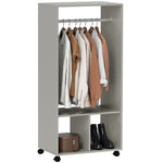 Open Wardrobe Clothes Rail Bedroom Clothes Storage Rod | One Size