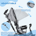 6 In 1 Kids Trike, Stroller With Parent Handle | Grey