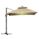 3x3m Cantilever Roma Parasol, Two-tier Sun Shade