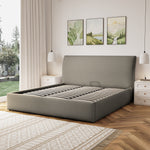 Bethany Fabric Ottoman Bed Frame | Super King | Light Brown