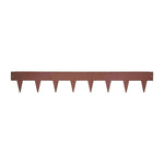 1m Heavy Duty Metal Garden Borders With Pega - Set Of 5 | Rust