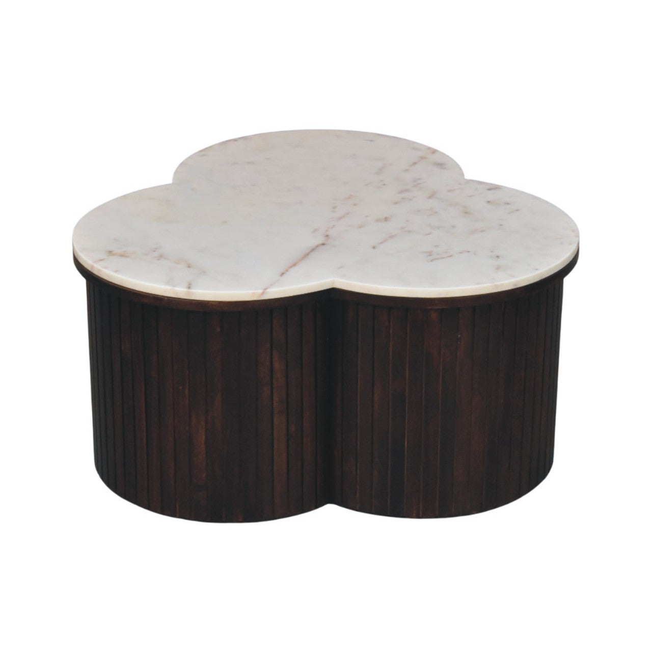 Verona Marble Coffee Table, Dark Brown And White | 5 | Brown