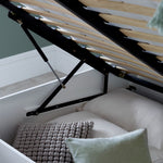 Dawson Wooden Ottoman Bed | Double | White