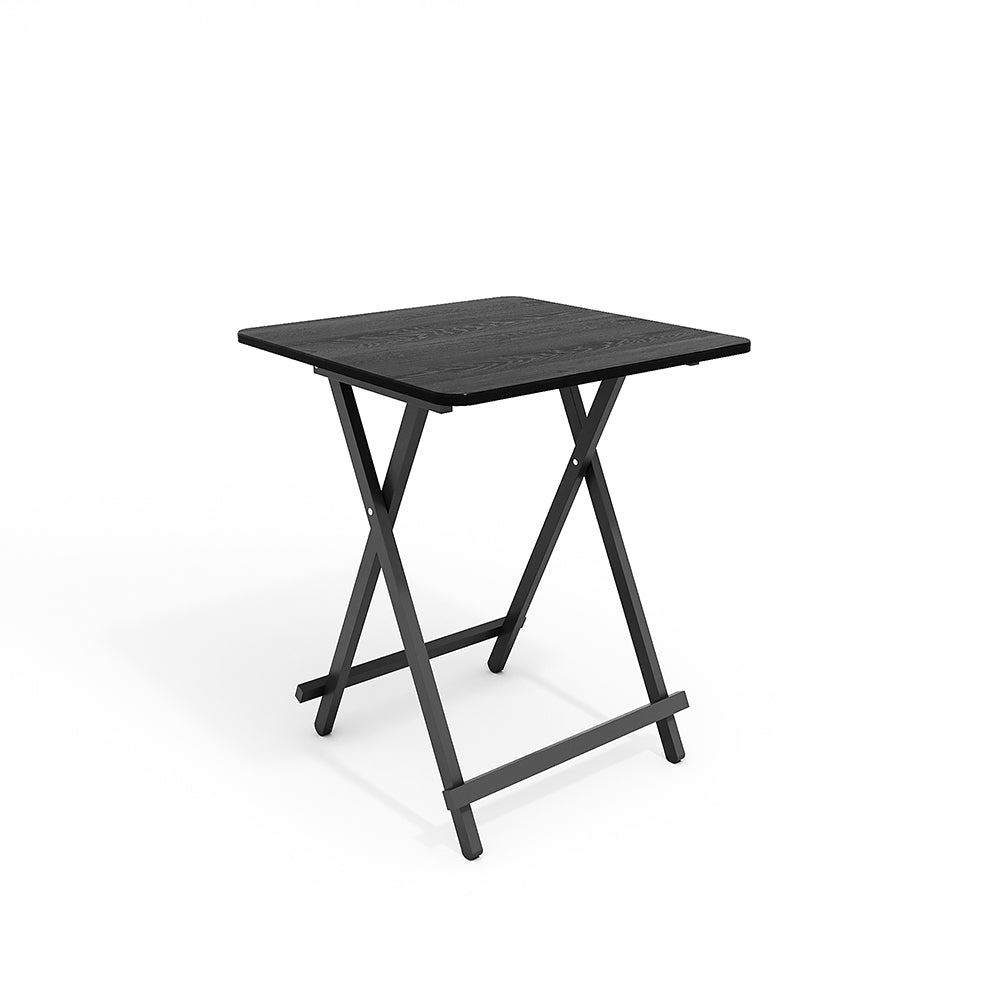 Folding Wooden Dining Table 60x60cm Black