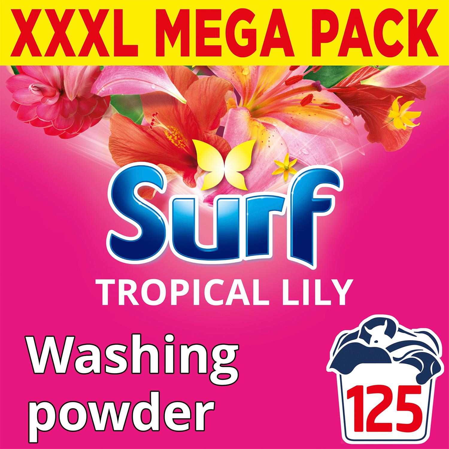 Xl Mega Pack Tropical Lily Laundry Washing Powder 125 Washes, 6.25 Kg