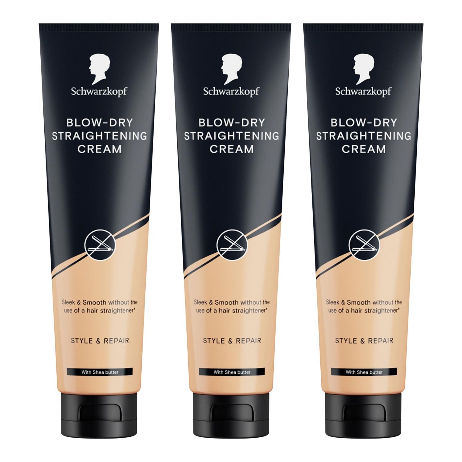 Cream 150ml Sleeky Smooth Hair Control Shine Finish, 3 Pack