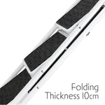Step Ladder Premium Heavy-duty Steel Folding Step Stool 150kg Capacity | 3 Step | White