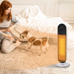 Ceramic Space Heater Tower Heater With Oscillation | One Size | White