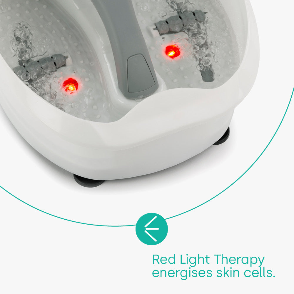Foot Spa With Massage Rollers - Grey