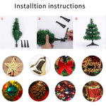 Artificial Mini Tabletop Christmas Tree With Led Lights