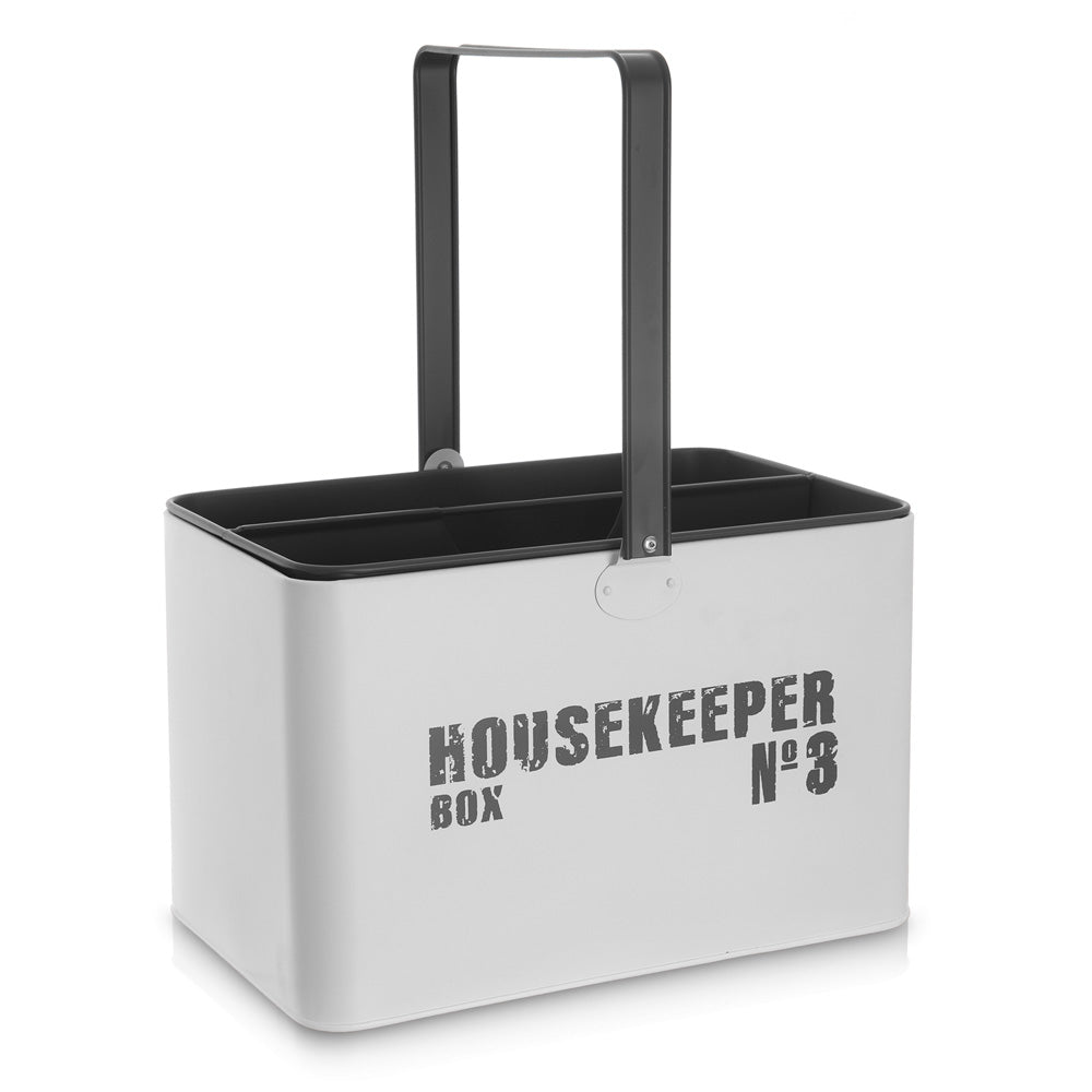 Livivo Metal Housekeeping Cleaning Caddy With Removable Organiser Tray