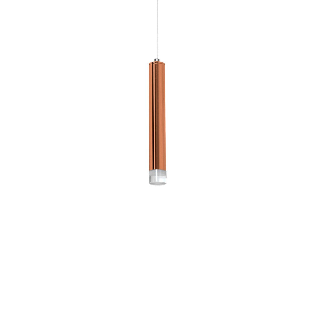 Copper Designer 5w Led Pendant Copper / Rose Gold Industrial Chic Cylindrical Shape