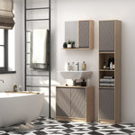 49x57cm Wall Mounting Bathroom Cabinet & Mirror Shelf Door