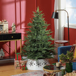 5 Foot Artificial Christmas Tree With Realistic Hinged Branches, Green | 5ft | Green