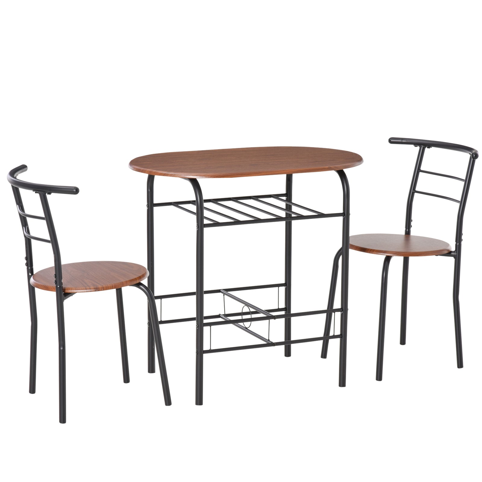 3pc Bar Table Set, Industrial Style