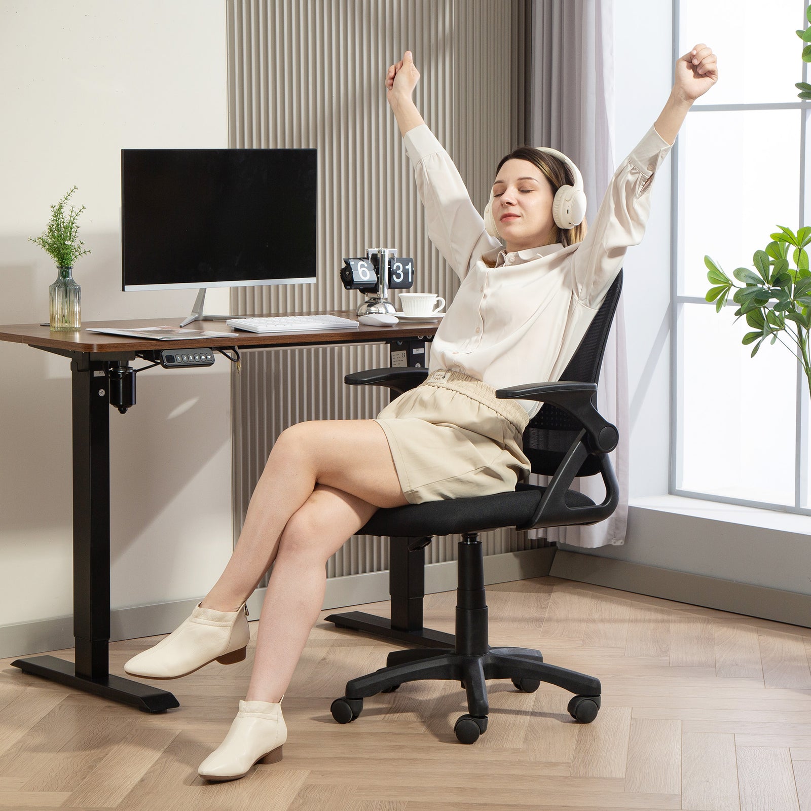 Swivel Computer Chair | Black