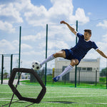 Foldable Football Rebounder Net | Black