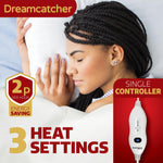 Electric Blanket Fully  Fitted Sherpa  Fleece Heated Bed Underblanket 3 Heat Settings | Single | White