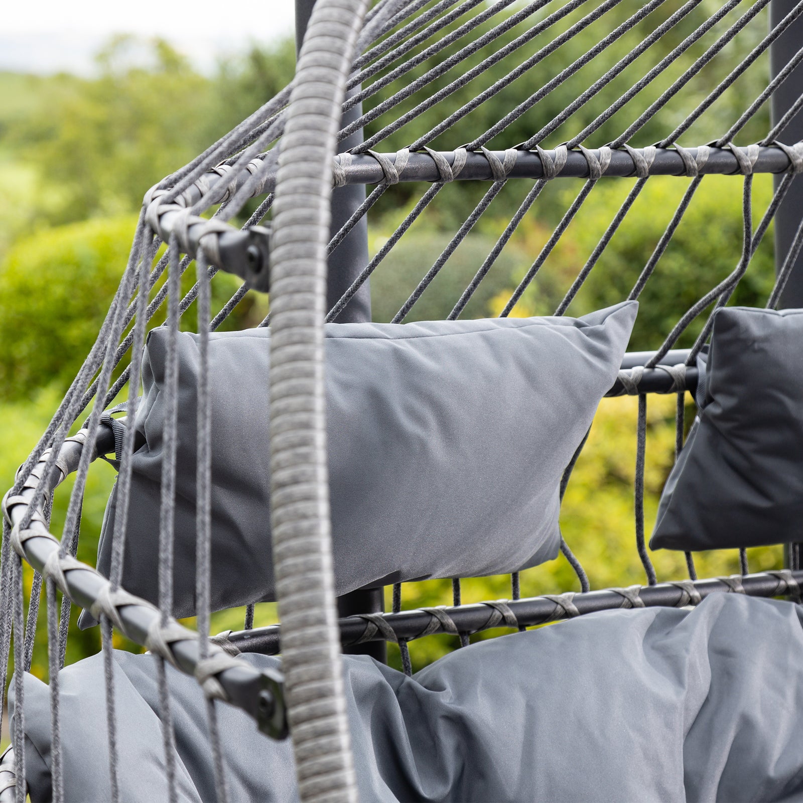 Haversham Swinging Double Garden Seat | Double | Dark Grey