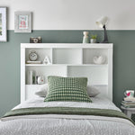 Oscar Wooden Bookcase Ottoman Storage Bed | Single | White