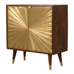 Artisan Furniture Solid Mango Wood Manila Gold Cabinet