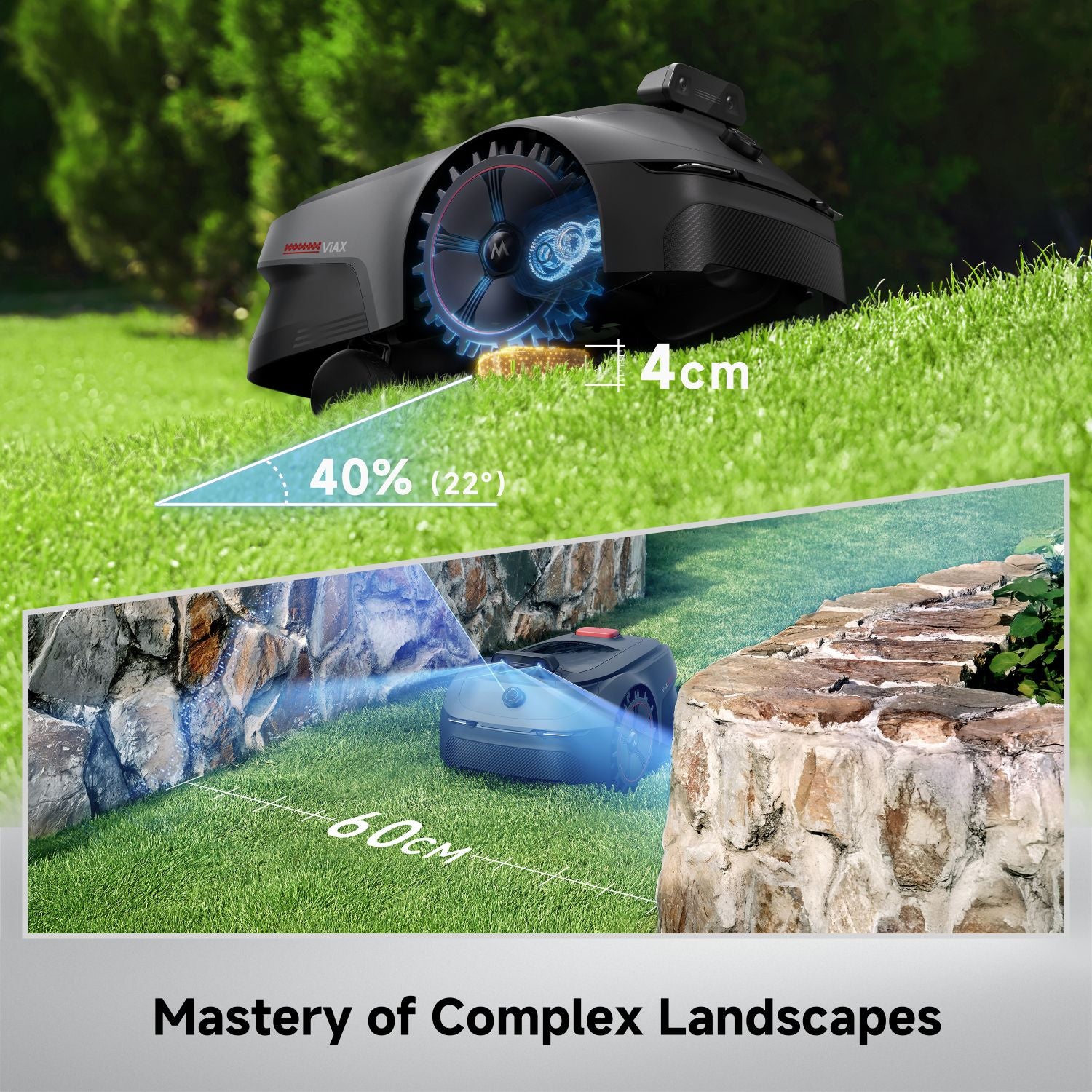 Viax 500 Robotic Lawnmower For Lawns Up To 500m2