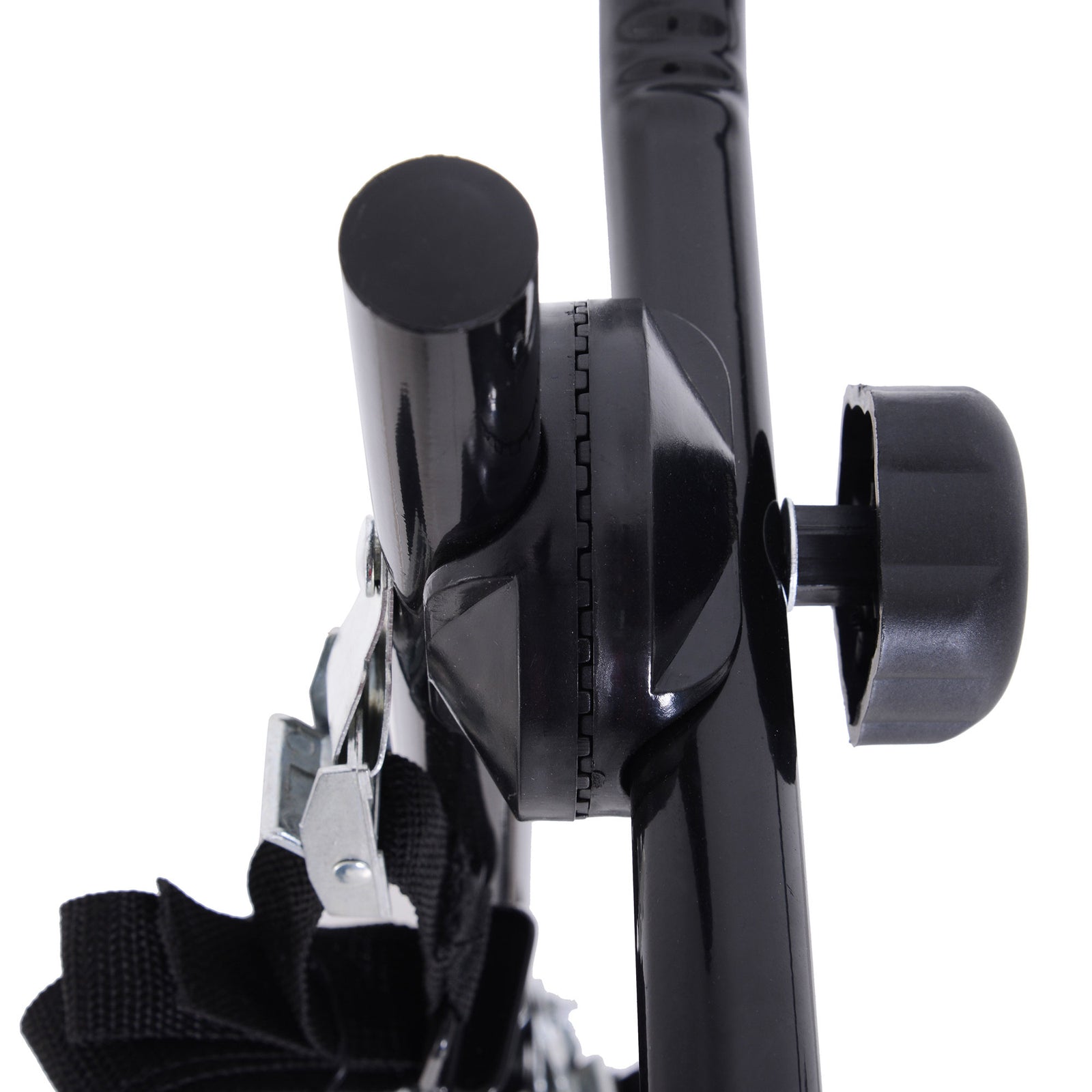 HOMCOM Foldable 3 Bike Rear Hitch Carrier Rack With Straps