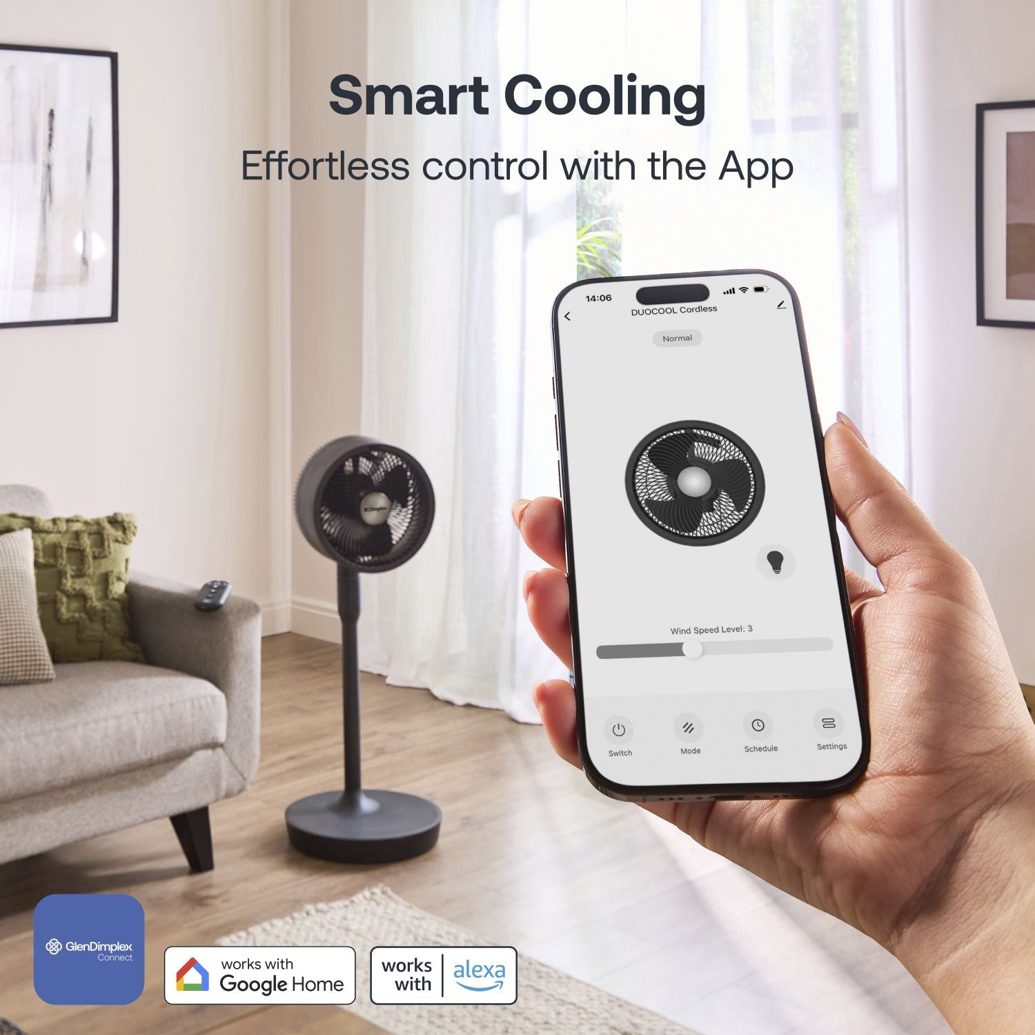 Duocool Cordless Smart 2-in-1 Fan