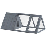 PawHut Rabbit Hutch, Wooden Guinea Pig Hutch With Run And Doors
